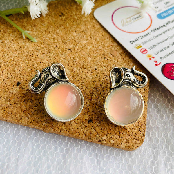 Elle Stone Earrings - Desi Closet