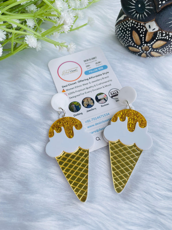 Acrylic Softy Earrings - Desi Closet