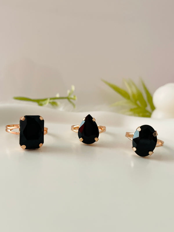 Any Design Stone Ring - Black