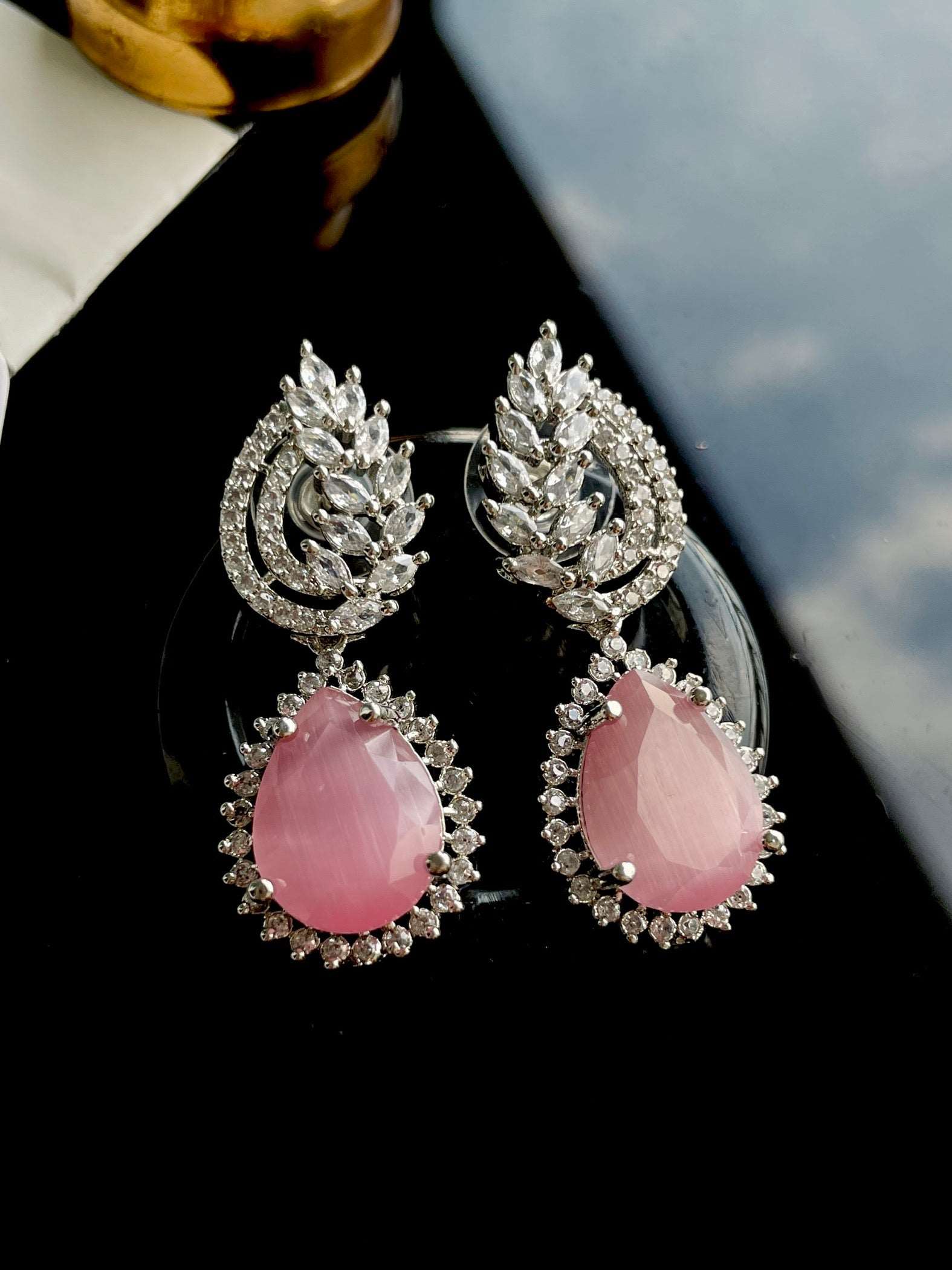 AD Mint Pink Droplets - Desi Closet