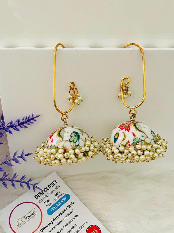 New white bel jhumki mogra