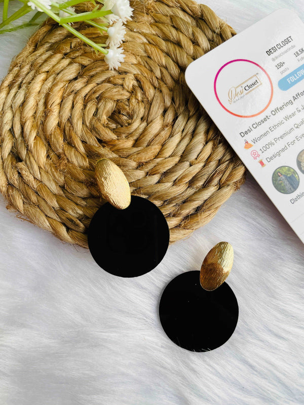 Acrylic Black Circles - Desi Closet