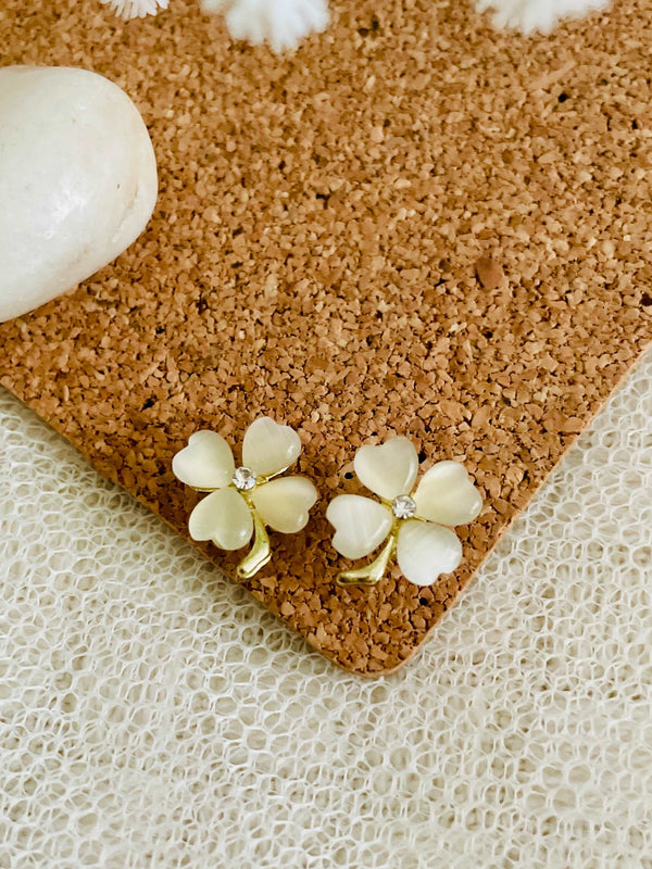 4 Petal Flower Studs