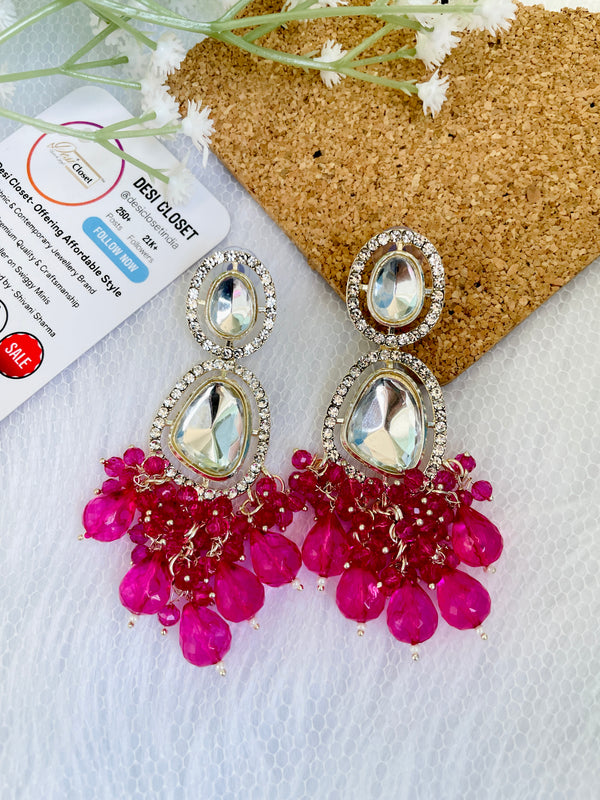 Ruby Premium Indian Earrings - Desi Closet