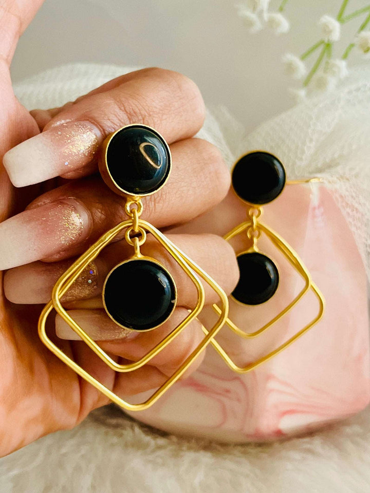 Black Stone Dual Pendulums - Desi Closet