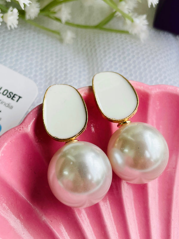 White Toned Ball Drop Large