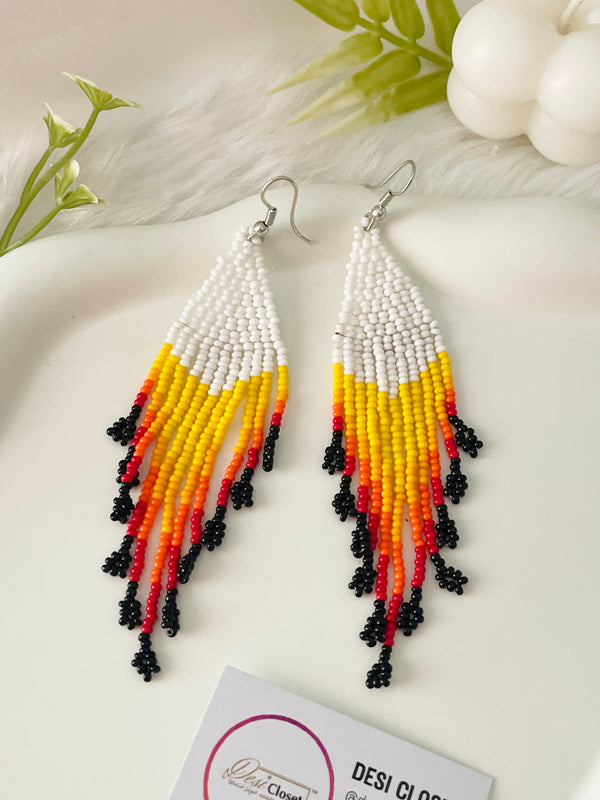 Beaded Fire Drops