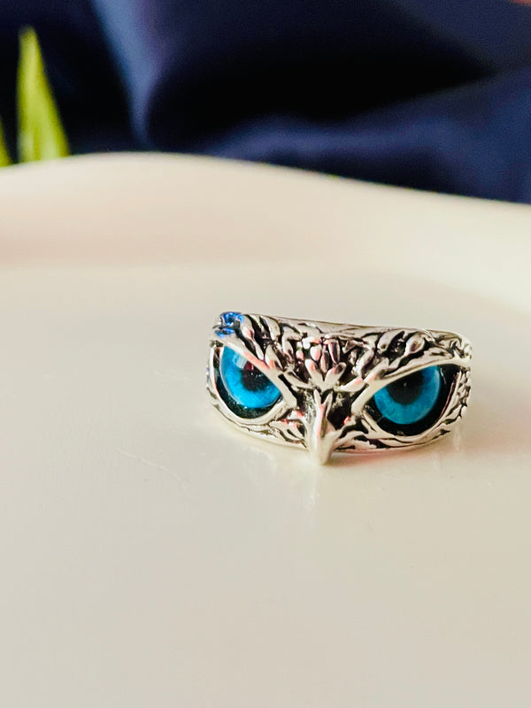 Silver Owl Ring