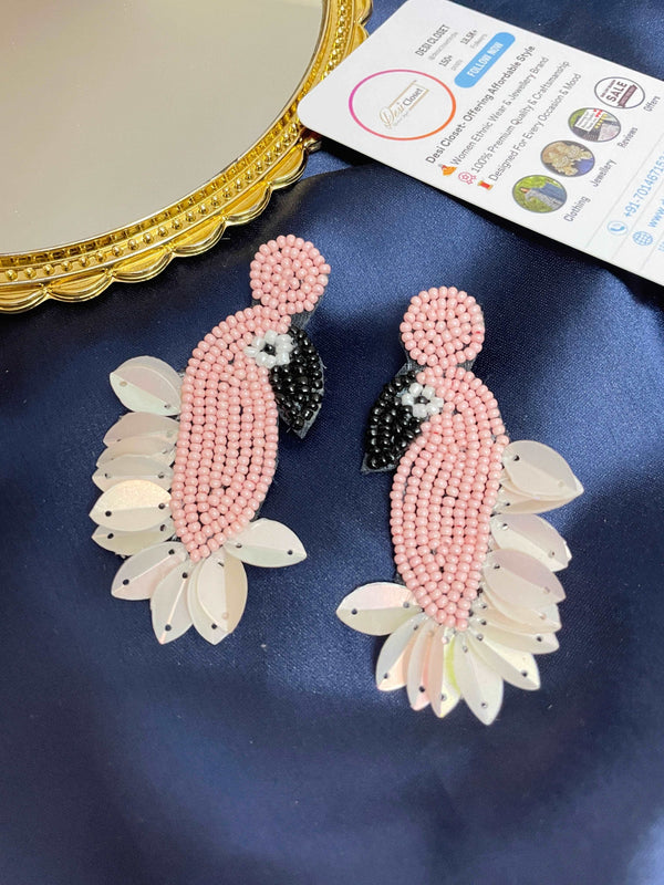 Handmade Pink Parrot - Desi Closet