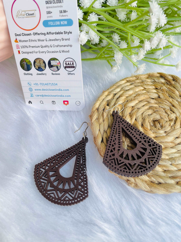 Dark Coffee Wood Pendulums - Desi Closet