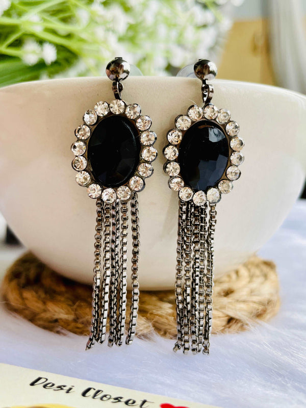 Black Party Drops - Desi Closet