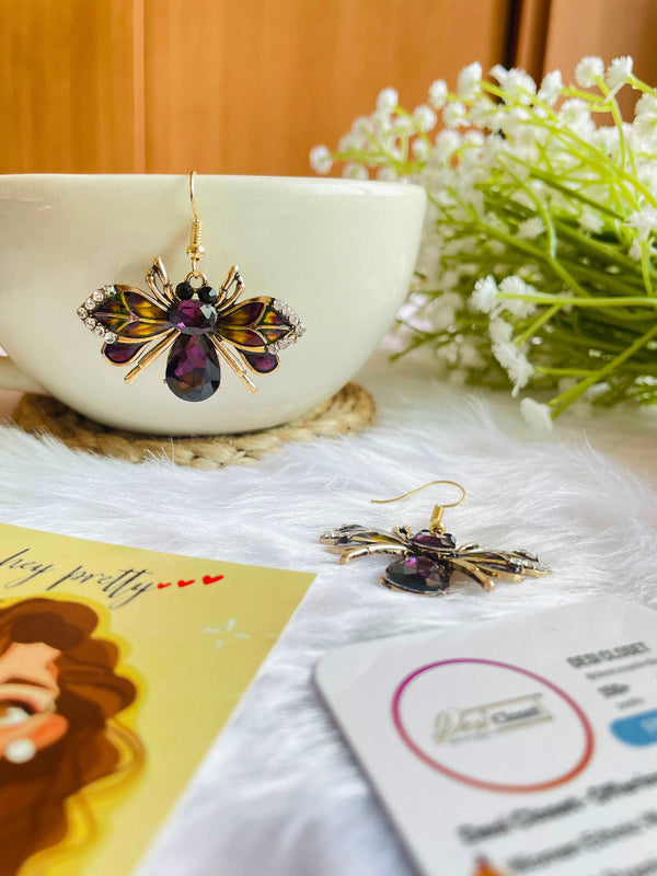 Insect Bee Earrings - Desi Closet