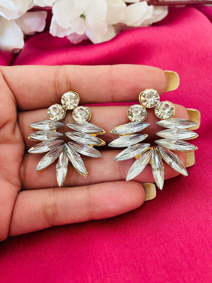 Crystal Battle Studs - Desi Closet