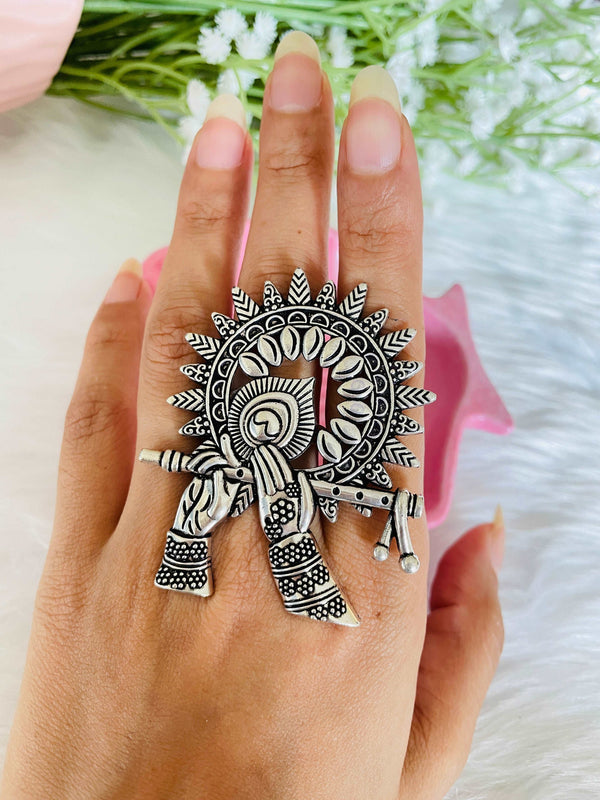Bansuri Ring Adjustable - Desi Closet