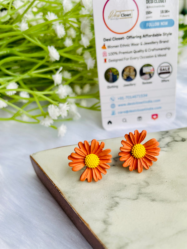 Orange Diasies - Desi Closet