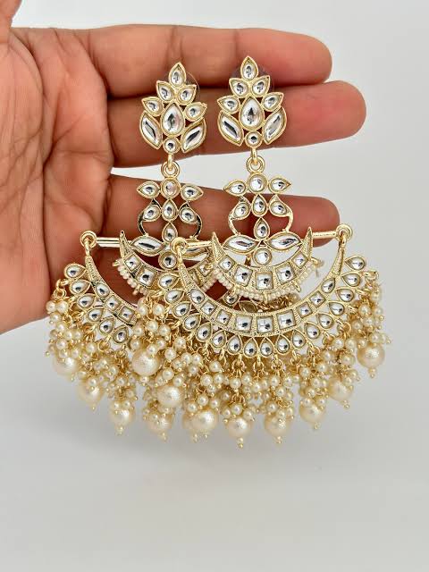 Kundan Longline Drops - Desi Closet