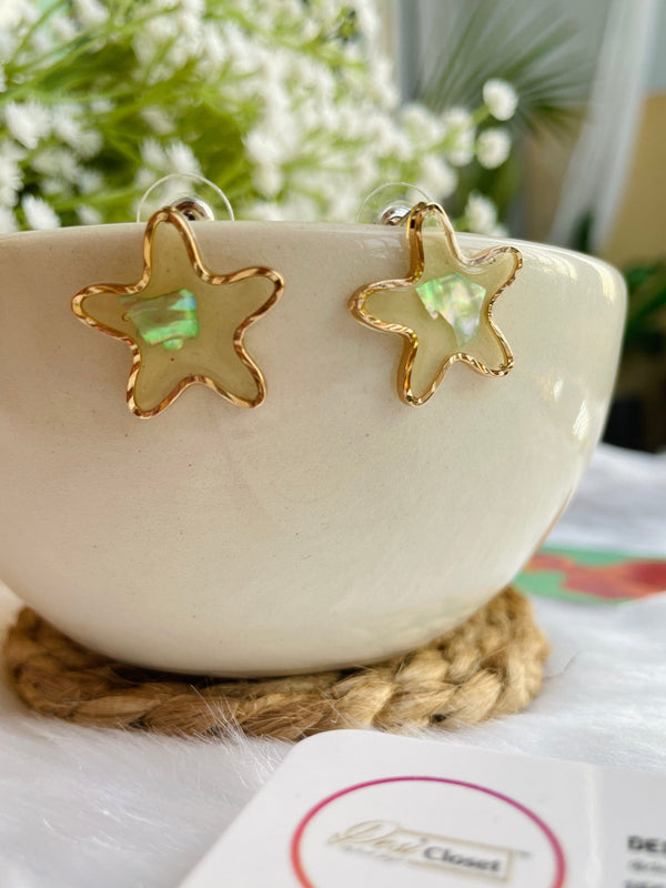 Starfish Chip Studs - Desi Closet