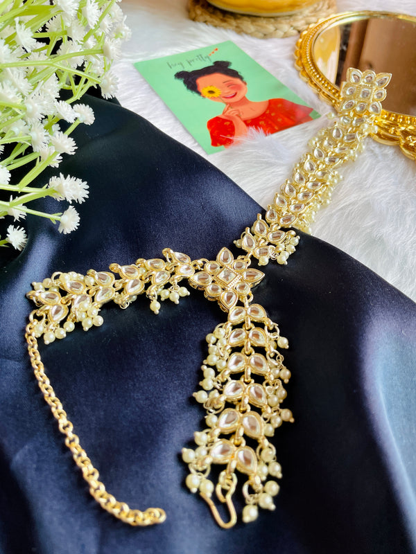 Square Kundan Haathphool - Desi Closet