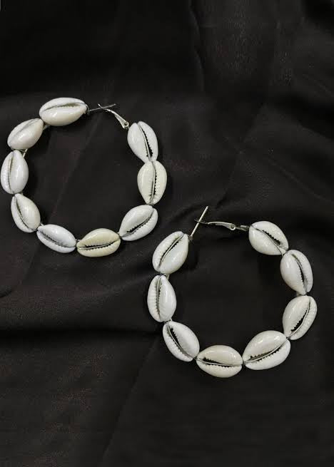 Shell Hoops - Desi Closet