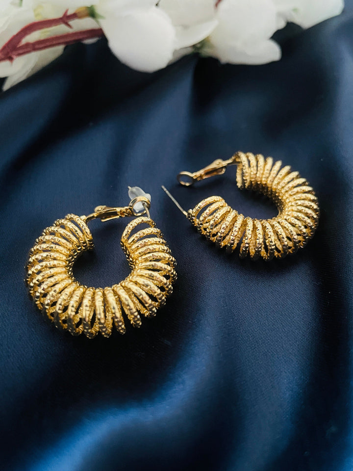 Spiral Twister Hoops - Desi Closet