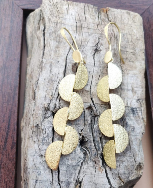 Premium Quality Weightless Brass Earrings - Desi Closet