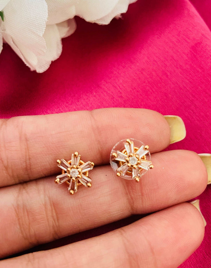 Flower Studs AD - Desi Closet