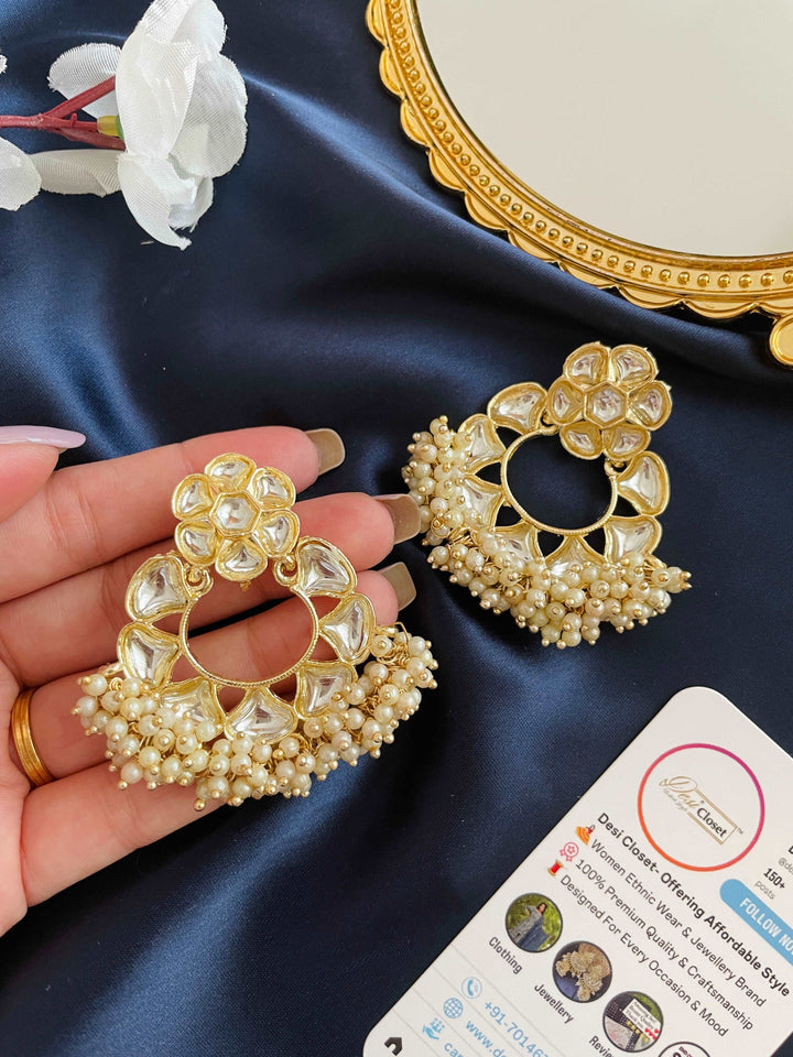 Ethnic Oval Beaded Earrings - Desi Closet