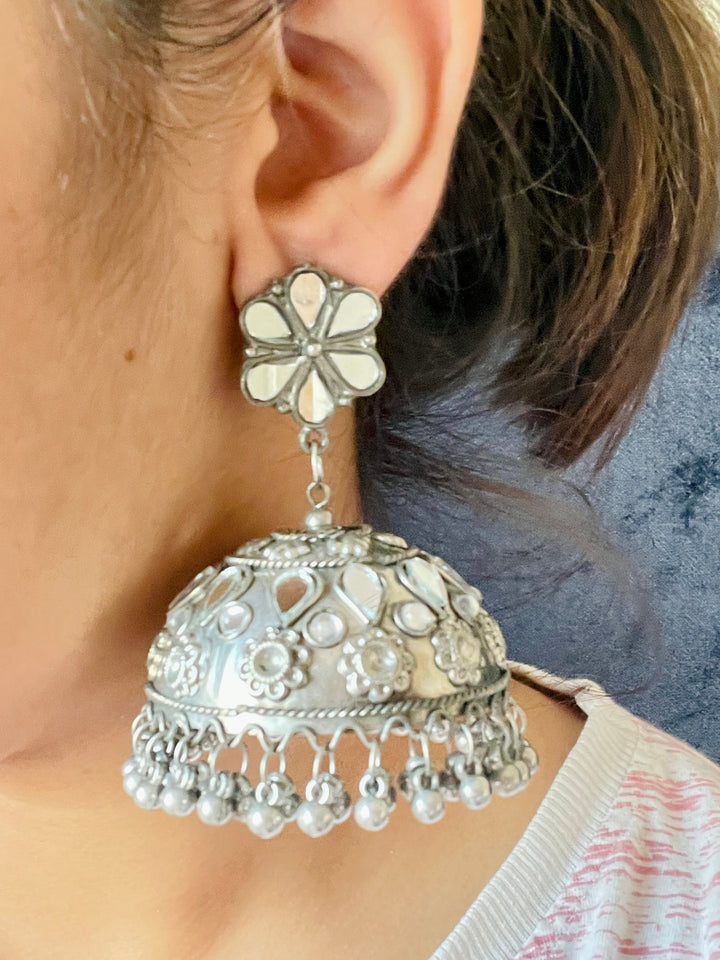 South Oversized Jhumka - Desi Closet