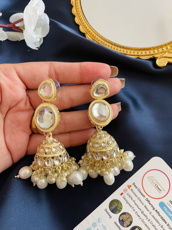 Statement Wedding Jhumkas - Desi Closet
